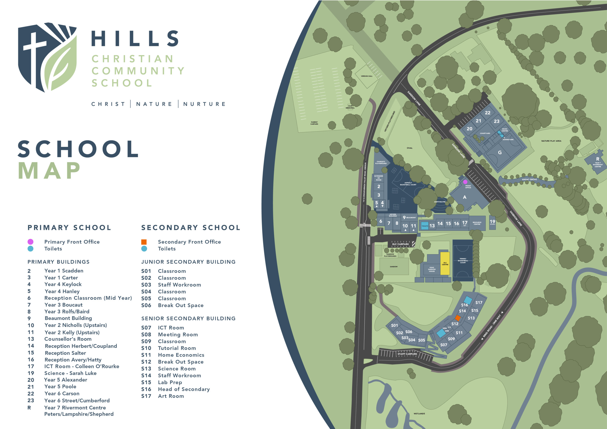 HILLS_Verdun Campus Map 2022-01