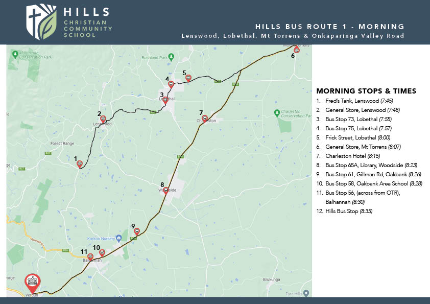Hills Bus Route 1
