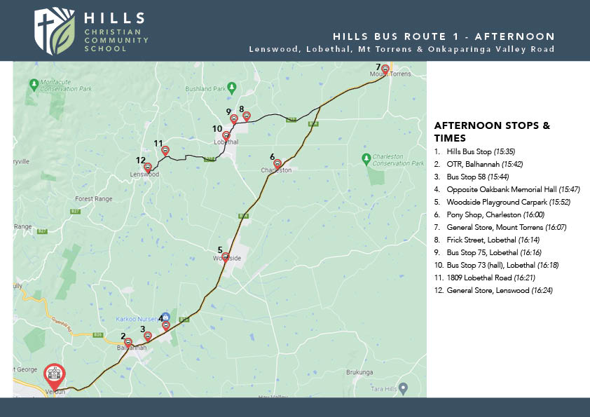 Hills Bus Route 12