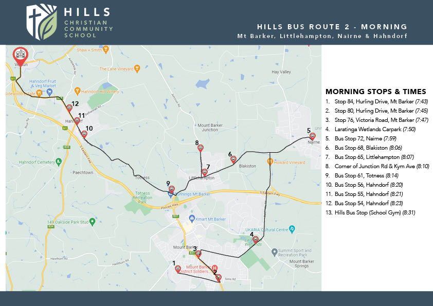Hills Bus Route 2