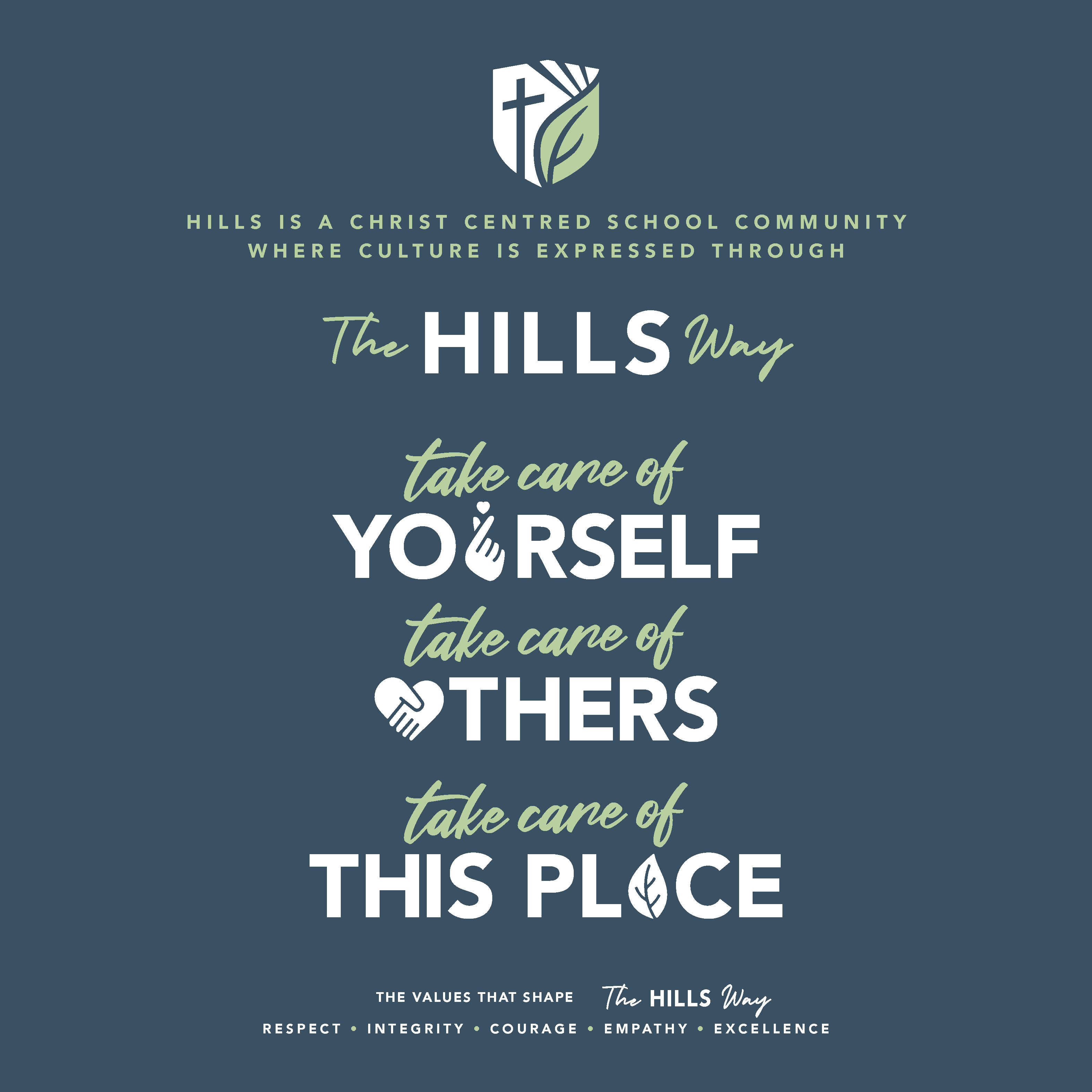 400x400mm The Hills Way Poster