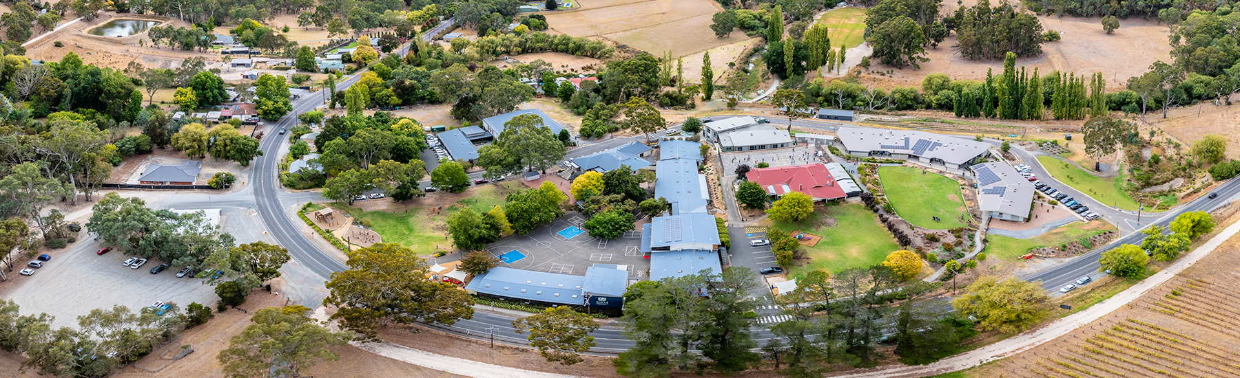 Aerial 1 Hills Christian Community School History
